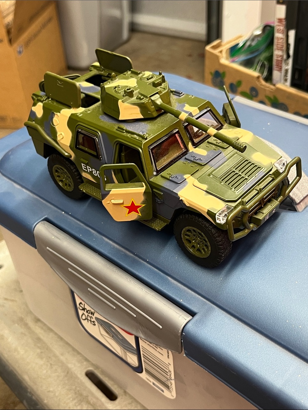 Camouflage Green Military Toy Armored Vehicle for Kids